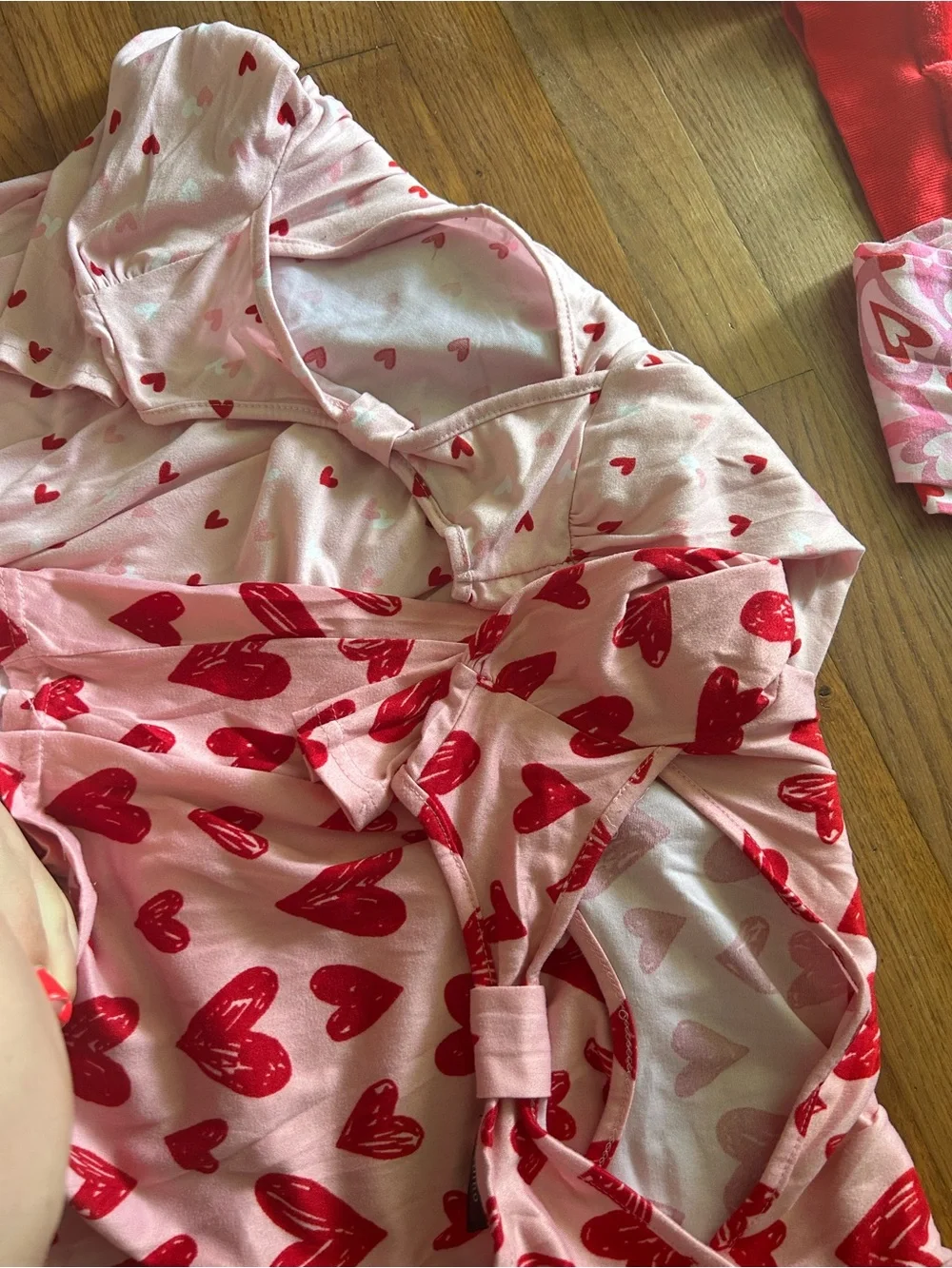 Girls Red Heart-Print Bundle - Picture 4 of 5